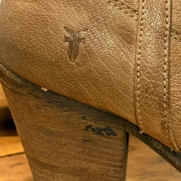 Frye Leather Cowboy Booties 7B | Western Ankle Boots | Distressed | Vintage - Picture 13 of 13